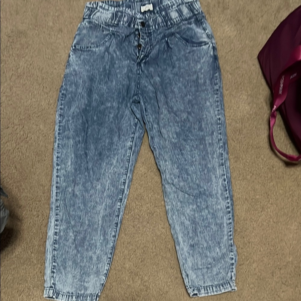 Easel Blue Acid Wash Women Jeans